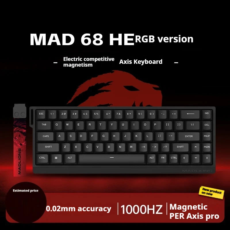 Teclado Gamer MadCatz MAD60 HE – Desempenho Rápido, Switch Magnético e Hot-Swap
