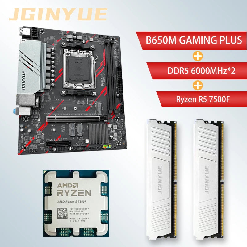 Kit Gamer AM5 | Placa-Mãe B650 + Ryzen 7500F + 32GB DDR5