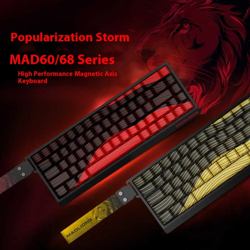 Teclado Gamer MadCatz MAD60 HE – Desempenho Rápido, Switch Magnético e Hot-Swap