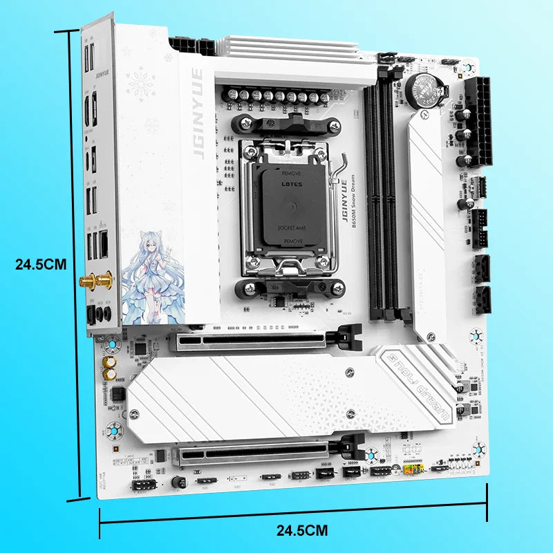 Placa-Mãe ARGB DDR5 JGINYUE – Performance de Última Geração