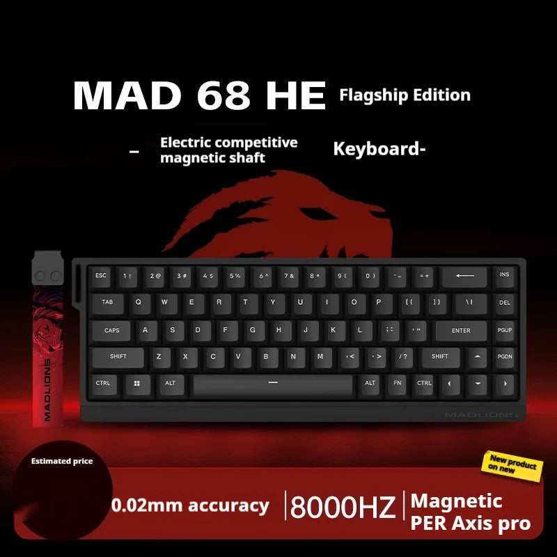 Teclado Gamer MadCatz MAD60 HE – Desempenho Rápido, Switch Magnético e Hot-Swap