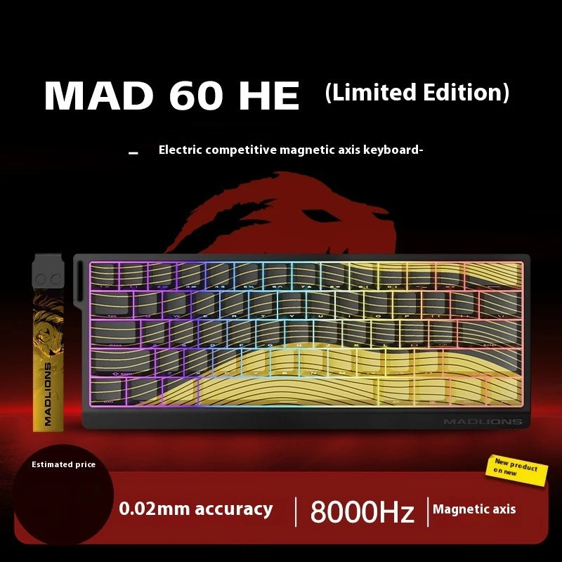 Teclado Gamer MadCatz MAD60 HE – Desempenho Rápido, Switch Magnético e Hot-Swap
