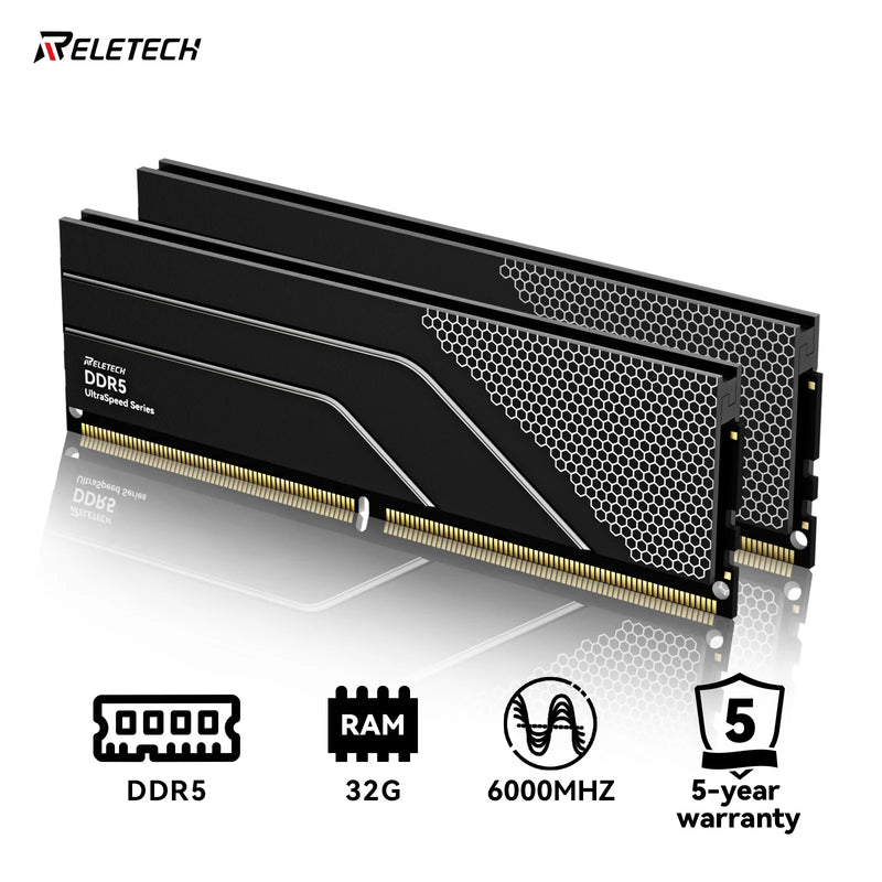 DDR5 JUHOR 16GB RGB – Desempenho Máximo em 6000/6400MHz