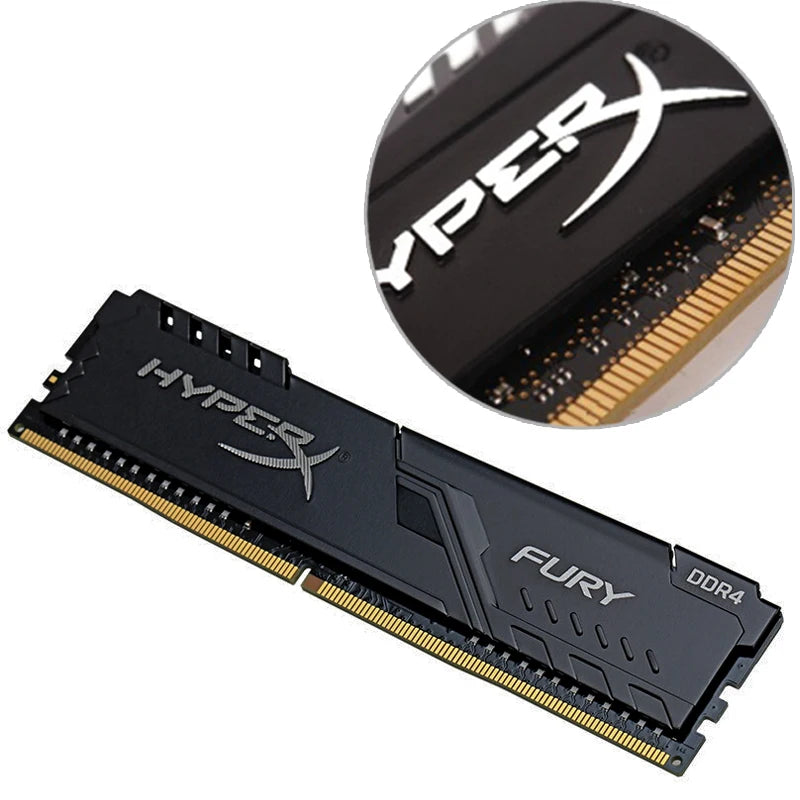 🚀 Acelere seu PC Intel com HyperX Fury DDR4 | RAM 4GB/8GB/16GB | Frequências 2400MHz • 2666MHz • 3200MHz