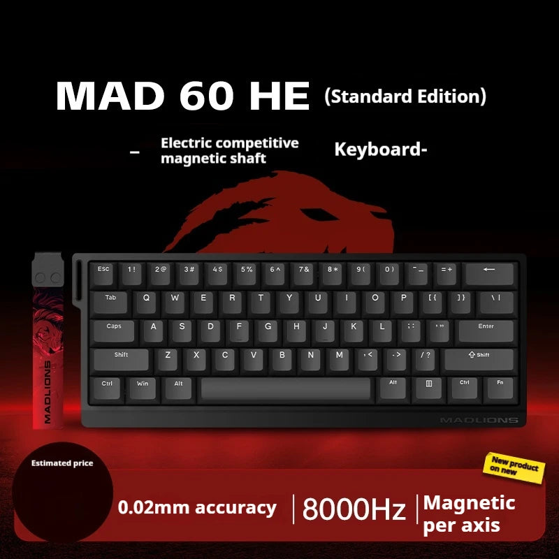 Teclado Gamer MadCatz MAD60 HE – Desempenho Rápido, Switch Magnético e Hot-Swap