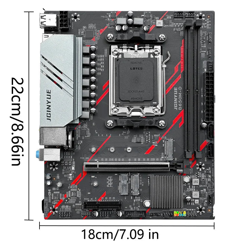 Kit Gamer AM5 | Placa-Mãe B650 + Ryzen 7500F + 32GB DDR5