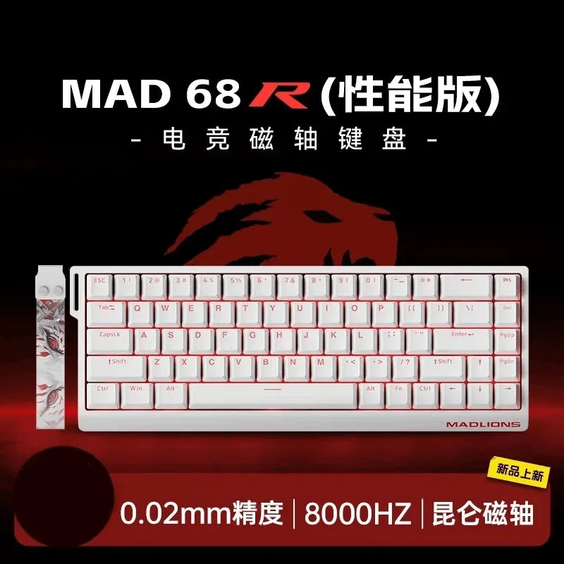 Teclado Gamer MadCatz MAD60 HE – Desempenho Rápido, Switch Magnético e Hot-Swap