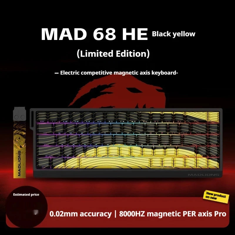 Teclado Gamer MadCatz MAD60 HE – Desempenho Rápido, Switch Magnético e Hot-Swap