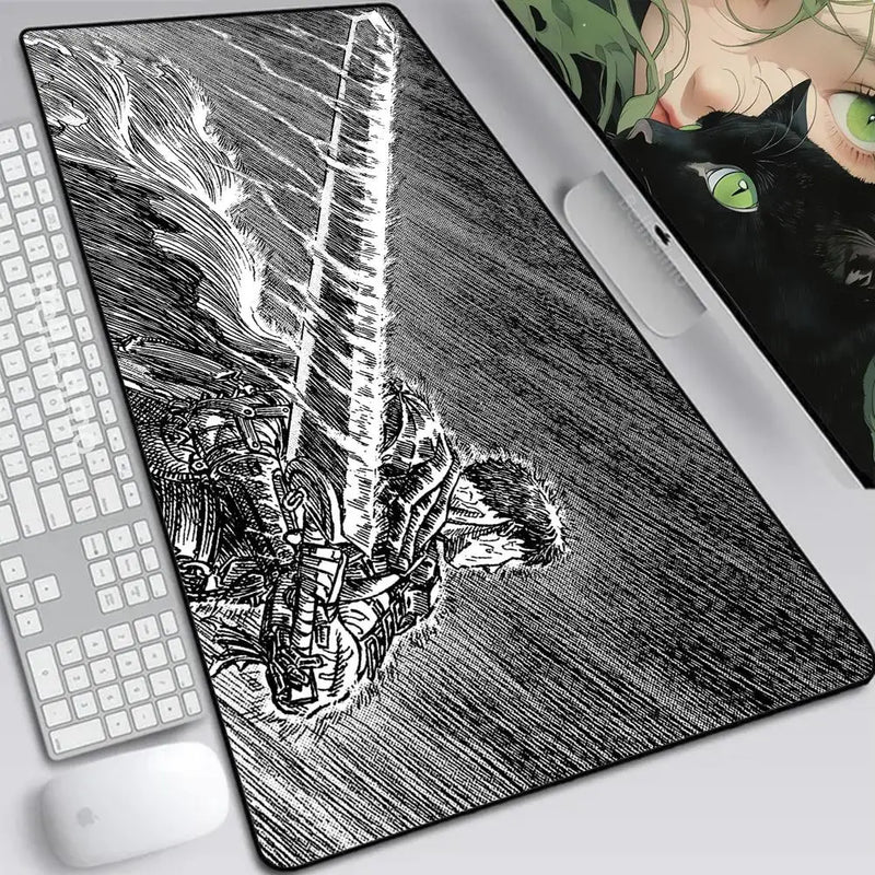 Mouse Pad Gamer Grande Berserk – Estilo Único e Precisão Imbatível