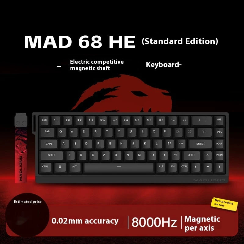 Teclado Gamer MadCatz MAD60 HE – Desempenho Rápido, Switch Magnético e Hot-Swap