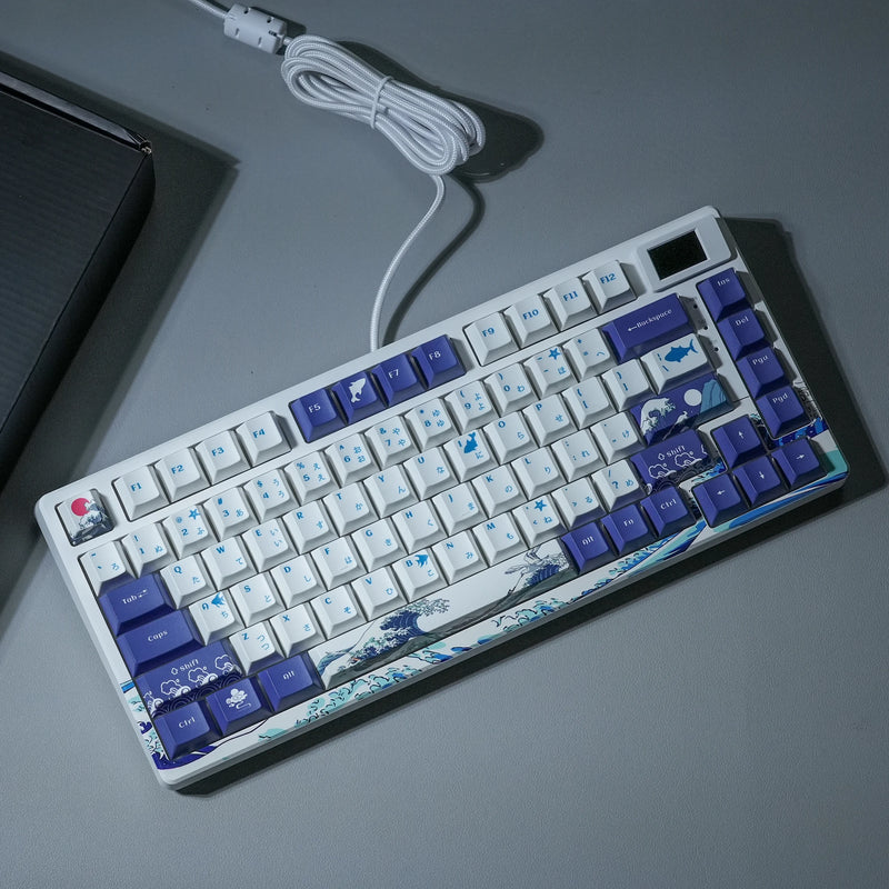 Teclado RGB Mecânico Gamer com Tela OLED e Full Hot-Swap