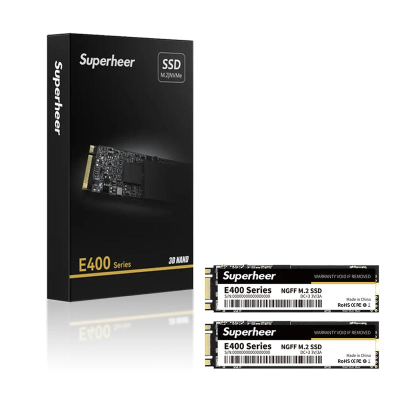 SSD SUPERHEER M.2 SATA NGFF – Velocidade Máxima e Armazenamento Seguro para Notebook