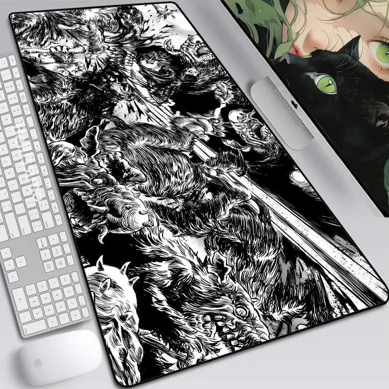 Mouse Pad Gamer Grande Berserk – Estilo Único e Precisão Imbatível