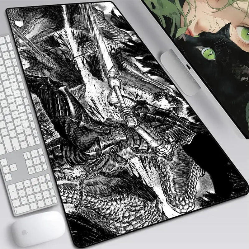 Mouse Pad Gamer Grande Berserk – Estilo Único e Precisão Imbatível